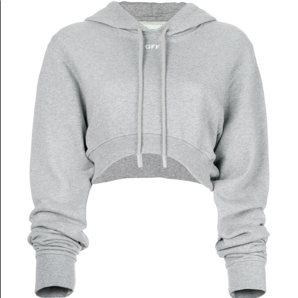 Off-white cropped hoodie